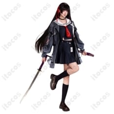 鳴潮 朽葉千咲 制服コスプレ｜クール＆上品な美シルエットでイベント撮影に最適 - 1枚目の画像（サムネイル）