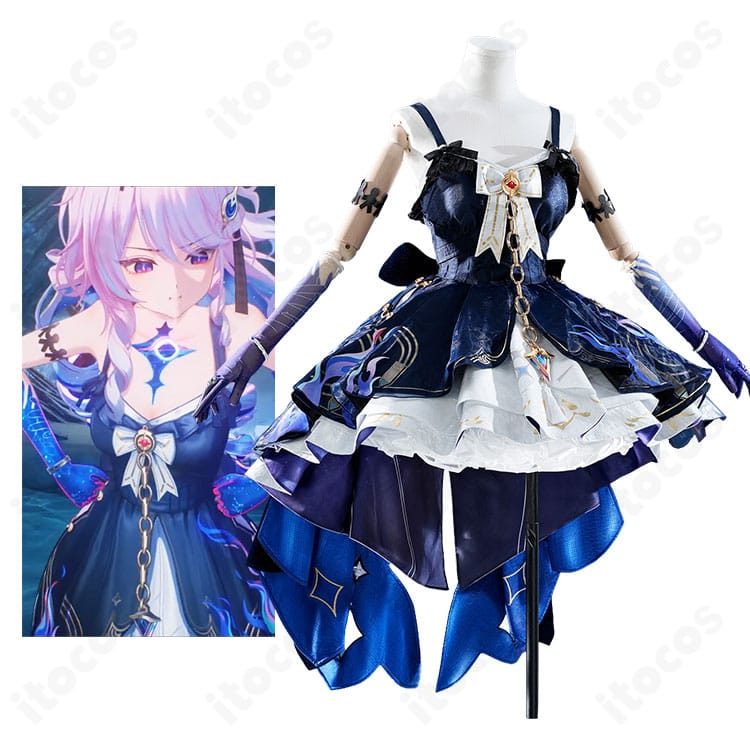 鳴潮 丹瑾(タンキン)幻滅の形(黒丹瑾)コスプレ衣装のキャラクターイメージと全身コーディネート