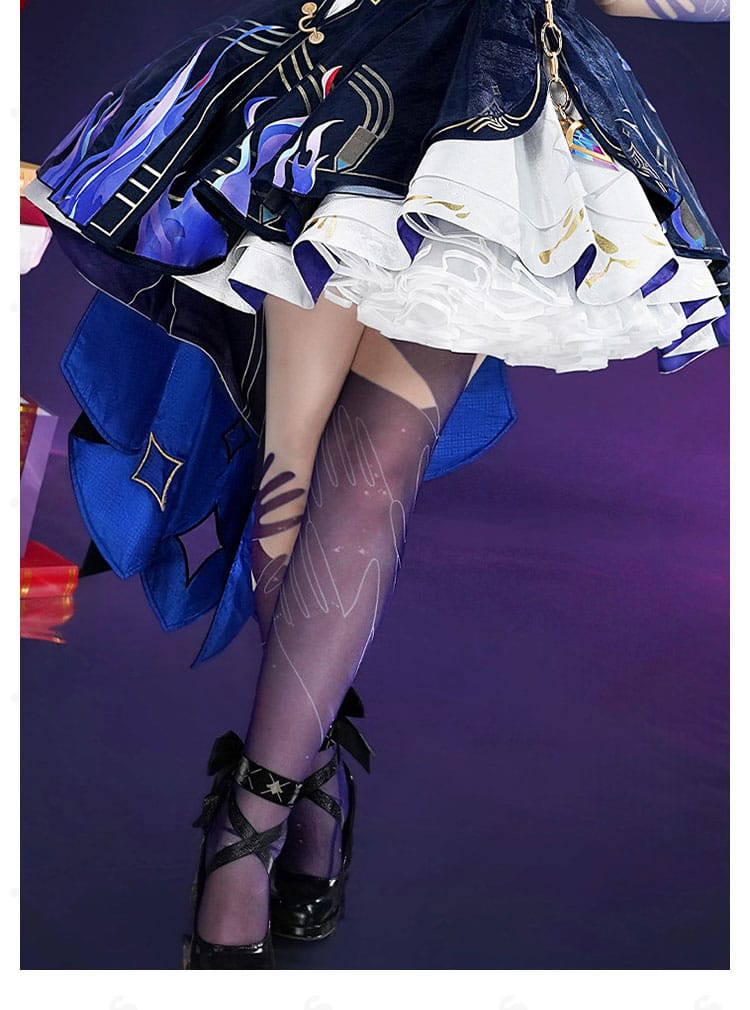 鳴潮 丹瑾(タンキン)幻滅の形コスプレ衣装に付属するタイツのディテール
