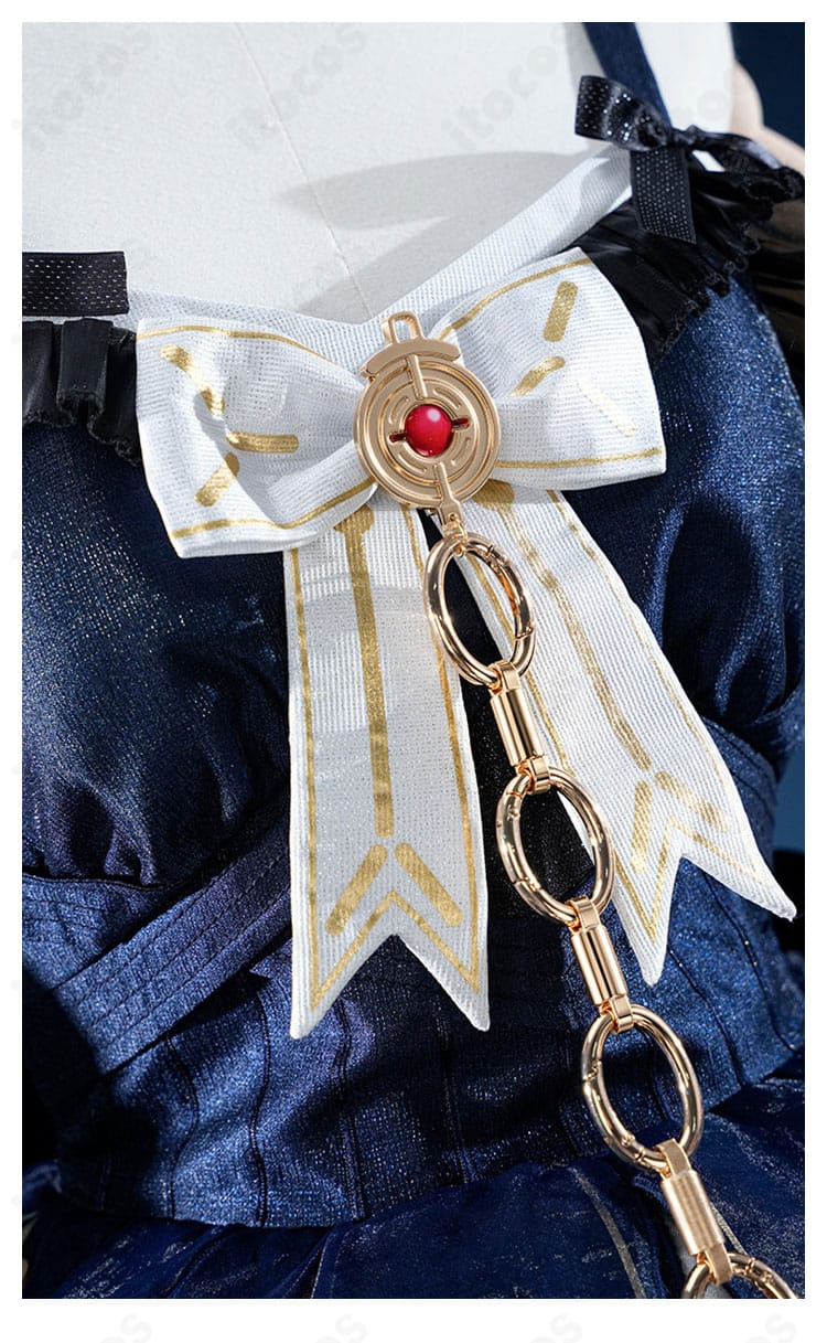 鳴潮 丹瑾(タンキン)幻滅の形コスプレ衣装の背部装飾ディテール