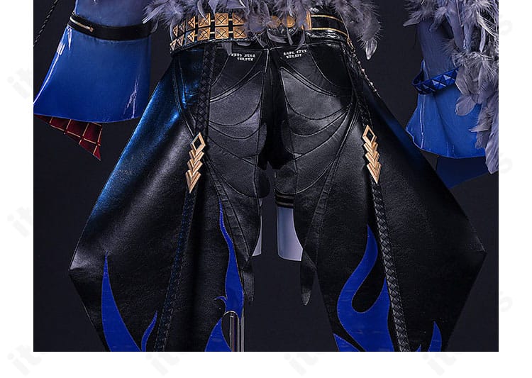 鳴潮 ガルブレーナ コスプレ衣装の背面裾と背中飾りのディテール