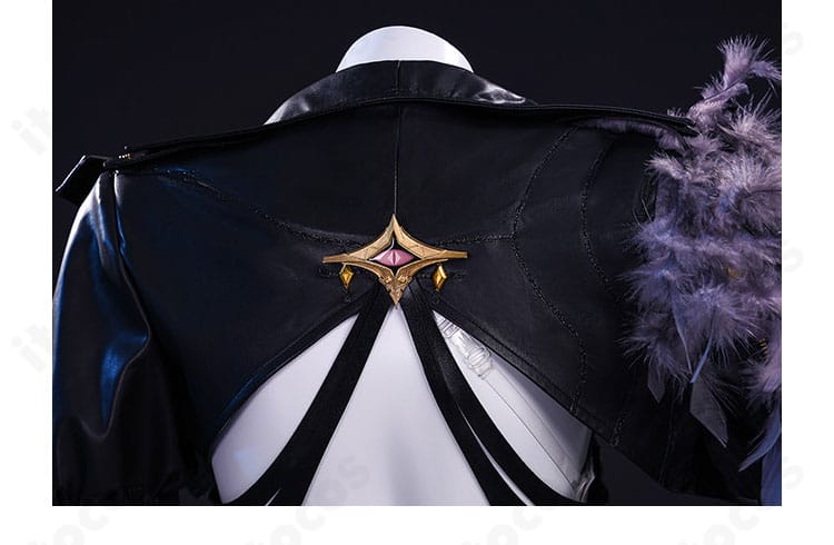 鳴潮 ガルブレーナ コスプレ衣装の背中から肩にかけての装飾ディテール