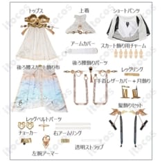 鳴潮・ユーノ コスプレ衣装｜装飾パーツで魅せる華やかな撮影向けセット一式 - 7枚目の画像（サムネイル）