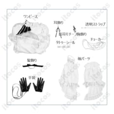 鳴潮 フローヴァ 過去Ver.を再現する上品な白ドレスコスプレ衣装 - 8枚目の画像（サムネイル）