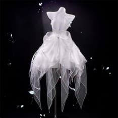 鳴潮・フローヴァの白赤ドレスを華やかに再現するコスプレ衣装セット - 2枚目の画像（サムネイル）