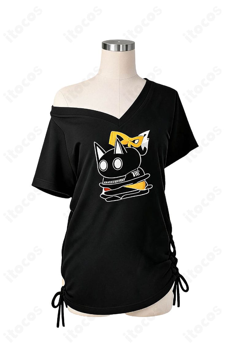 白上フブキ 新衣装部屋着Tシャツ コスプレ衣装の正面デザイン