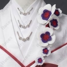 にじさんじ・星導ショウ新衣装を再現した白着物×黒袴の和装コスプレ衣装 - 2枚目の画像（サムネイル）