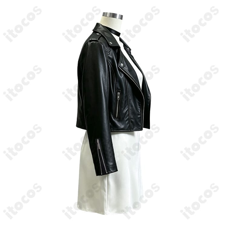 スーパーの裏でヤニ吸うふたり 田山の私服風ワンピース＆ジャケット衣装 - 2枚目の画像