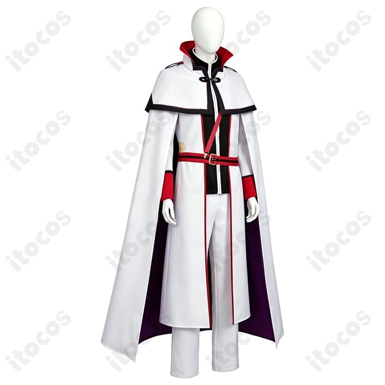 Re:ゼロから始める異世界生活 ユリウス・ユークリウス 白マント騎士服コスプレ衣装 - 2枚目の画像