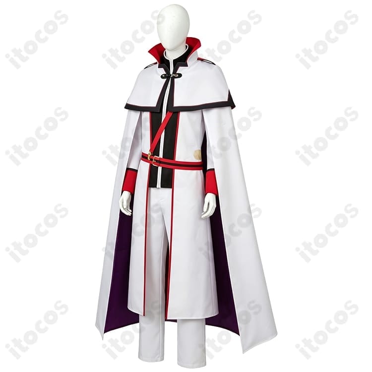 Re:ゼロから始める異世界生活 ユリウス・ユークリウス 白マント騎士服コスプレ衣装 - 3枚目の画像
