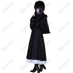 魔法使いの夜×Fate/Grand Order 久遠寺有珠 ケープ帽子付き上品ダークコスプレ衣装 - 2枚目の画像（サムネイル）