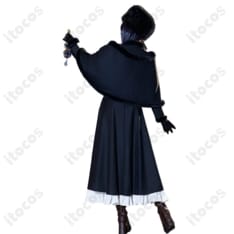 魔法使いの夜×Fate/Grand Order 久遠寺有珠 ケープ帽子付き上品ダークコスプレ衣装 - 4枚目の画像（サムネイル）