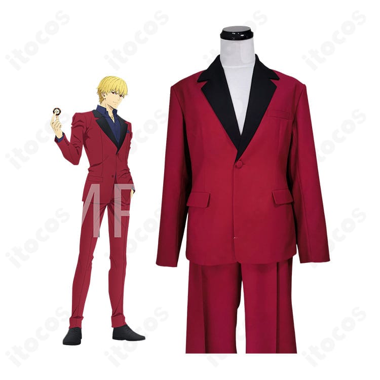 Fate/strange Fake ギルガメッシュ赤スーツのコスプレ衣装を着用したキャラクターイメージ