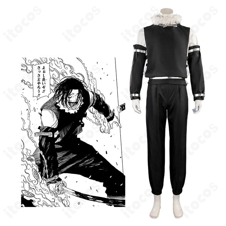 『カグラバチ』双城厳一のキャラクターイメージとコスプレ衣装の全体像