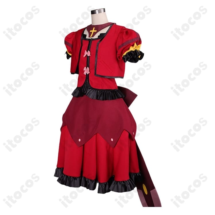 魔法少女リリカルなのはA's ヴィータ騎士服コスプレ衣装｜軽やかで撮影映えするセット - 2枚目の画像