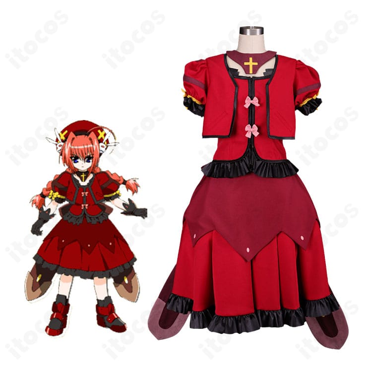 『魔法少女リリカルなのはA's』ヴィータ騎士服ver.を着用したキャラクターイメージと衣装全体