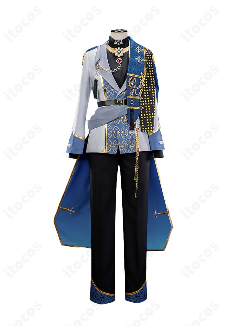 あんさんぶるスターズ!!衣更真緒コスプレ衣装のジャケットとケープの正面デザイン