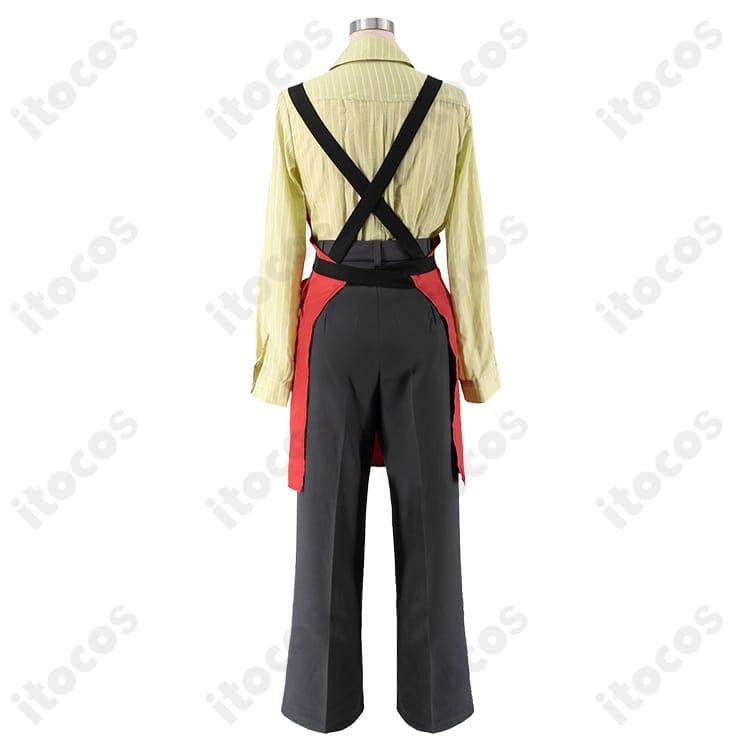 スーパーの裏でヤニ吸うふたり 山田のスーパーS店員制服コスプレ衣装セット - 2枚目の画像