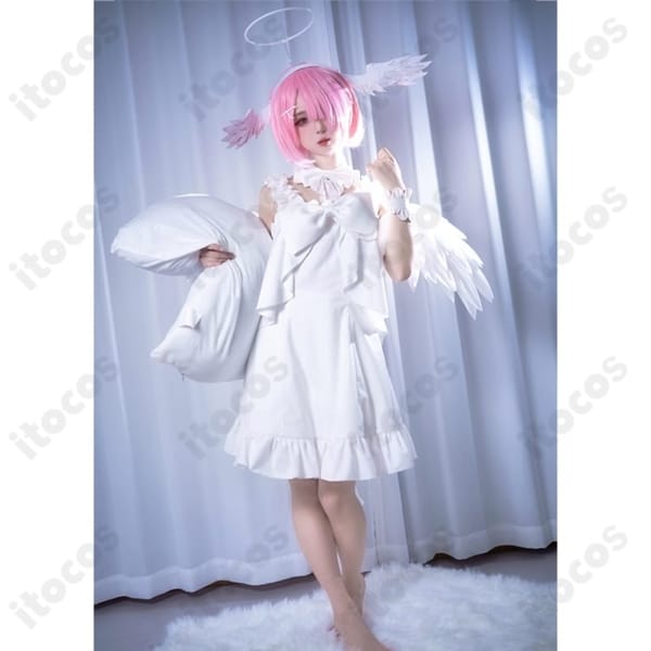 リゼロ ラム＆レム Sweet Angel ver. 軽やかで上品な天使風コスプレ衣装