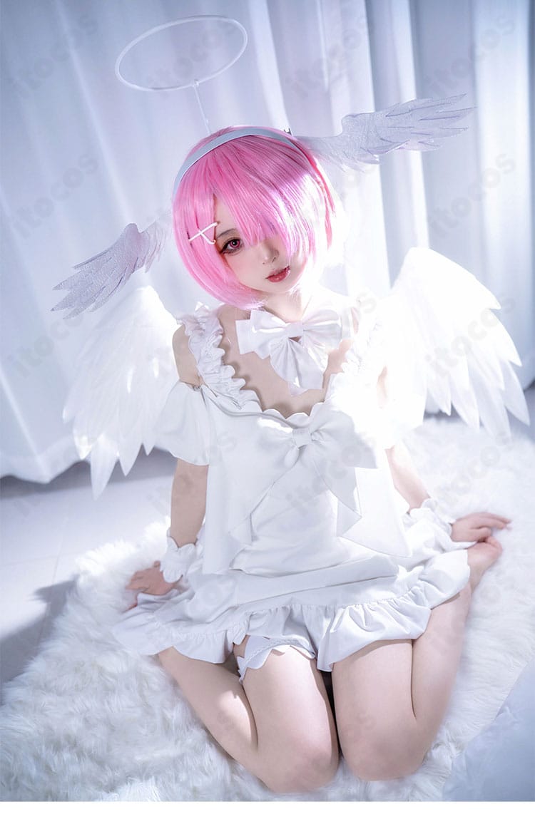 ラム&レム Sweet Angel ver.衣装の衣襟に施された装飾ディテール