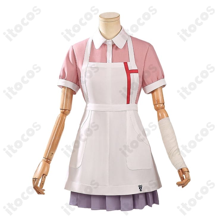 スーパーダンガンロンパ2 罪木蜜柑 通常衣装コスプレ｜上品ナース風セット - 2枚目の画像
