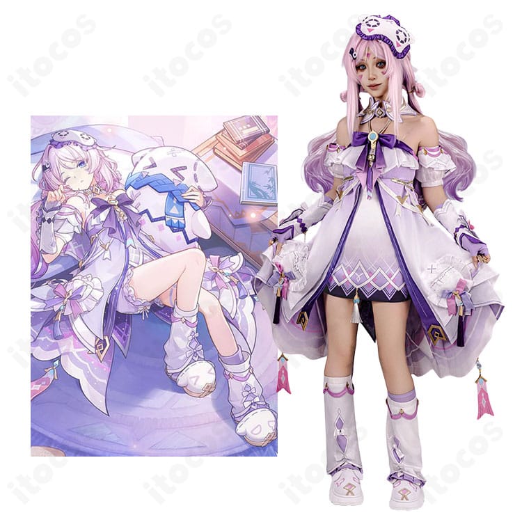 原神・シトラリ「星と煙霧の夜話」コスプレ衣装を着用した全身イメージ