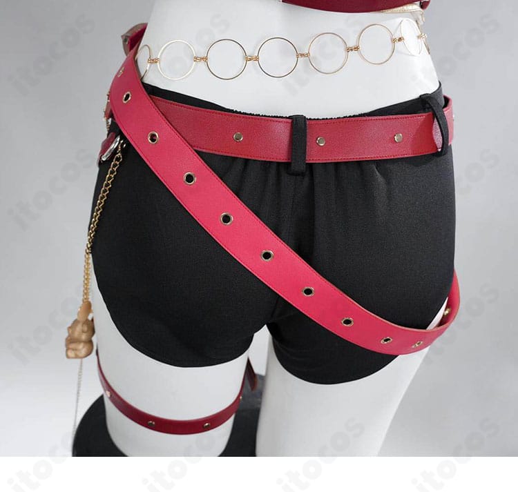 宝鐘マリンコスプレ用ショートパンツ背面のディテール