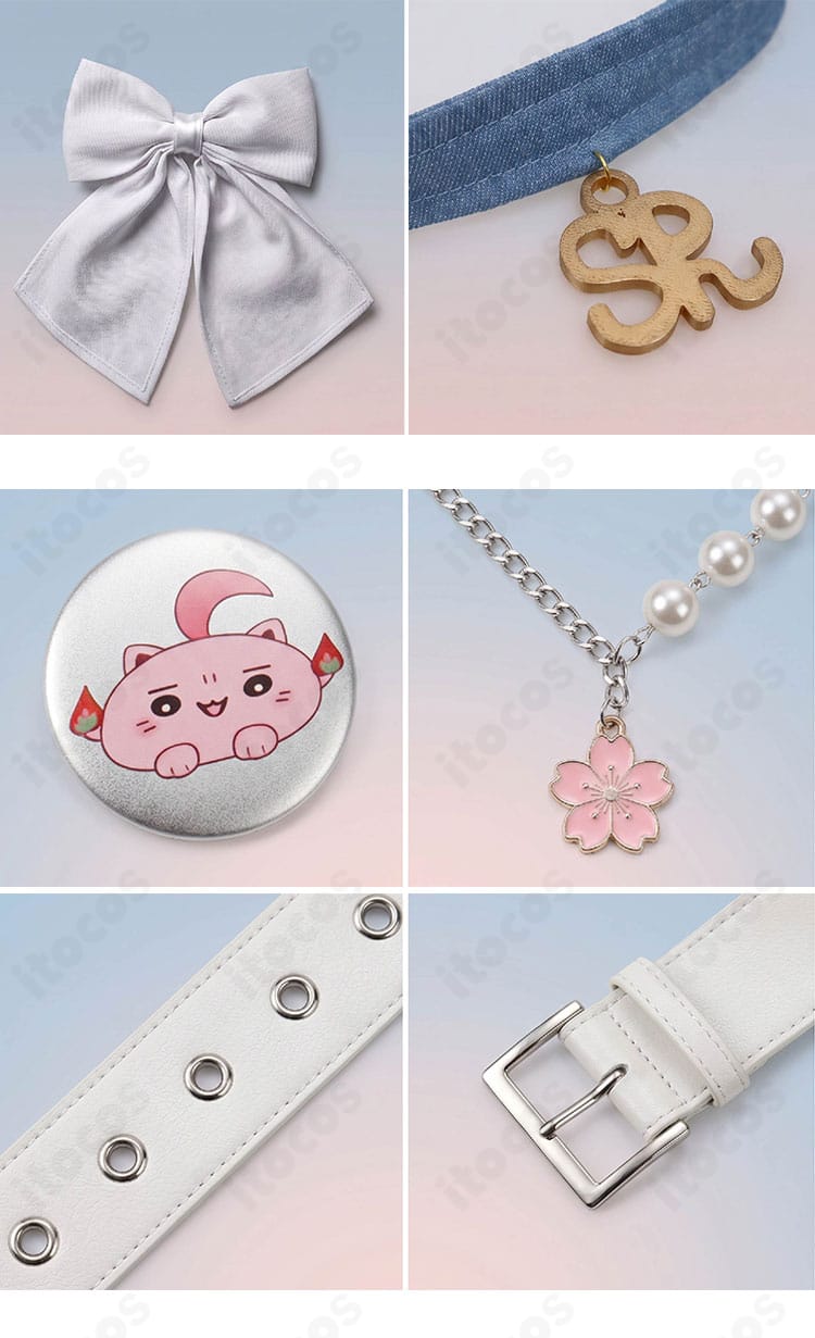さくらみこ miCometブランド第二弾衣装の衣装本体とアクセサリー類の構成