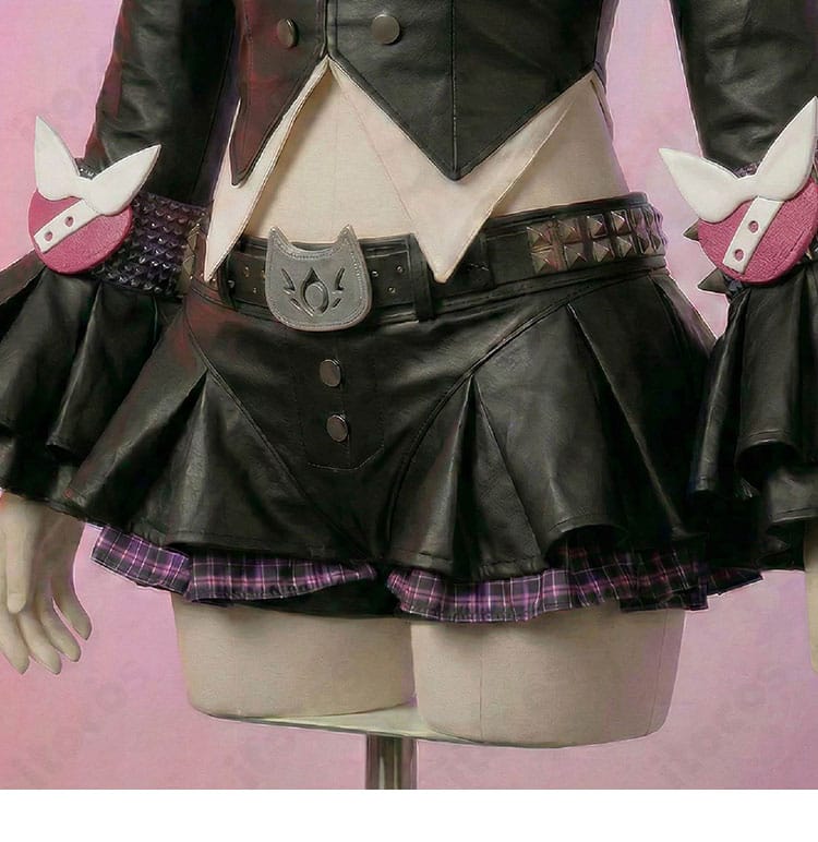 南宮羽 コスプレ衣装のキュロットスカート内側パンツ装飾ディテール