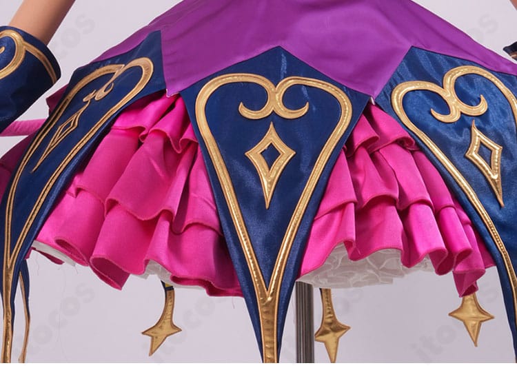 悪魔風ステージ衣装のスカート裾装飾ディテール