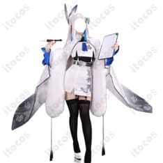 勝利の女神：NIKKE シラツル デフォルト衣装｜ファーショールで映える上品コスプレ - 1枚目の画像（サムネイル）