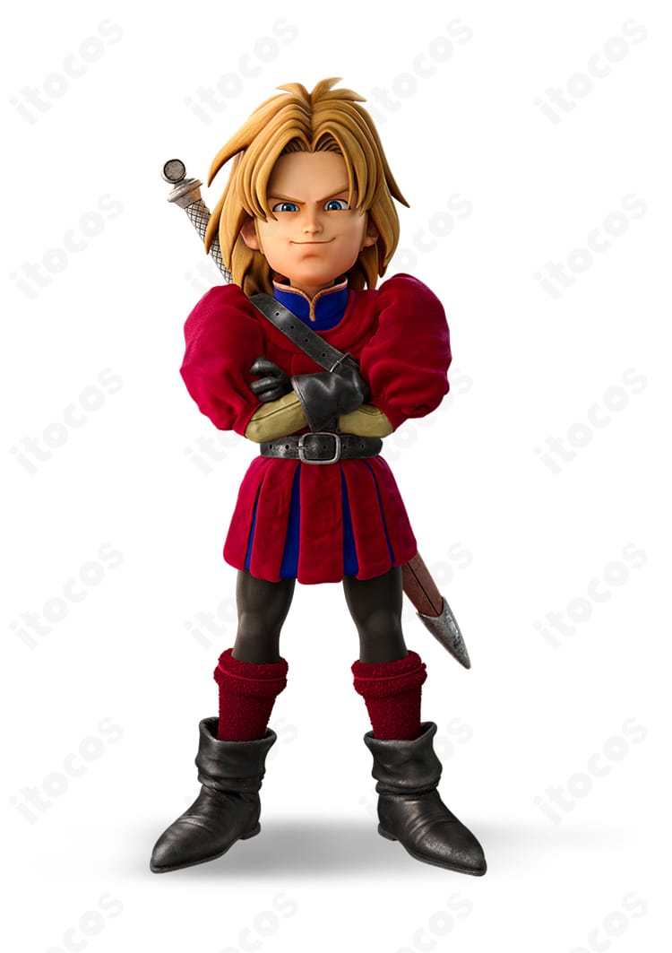 ドラゴンクエストVII Reimagined キーファ・グランの戦闘服コスプレ衣装を着用したキャラクター全身イメージ
