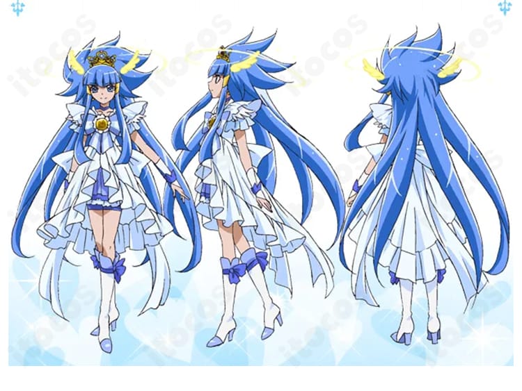 スマイルプリキュア！青木れいか／キュアビューティのプリンセスフォーム衣装の全身イメージ