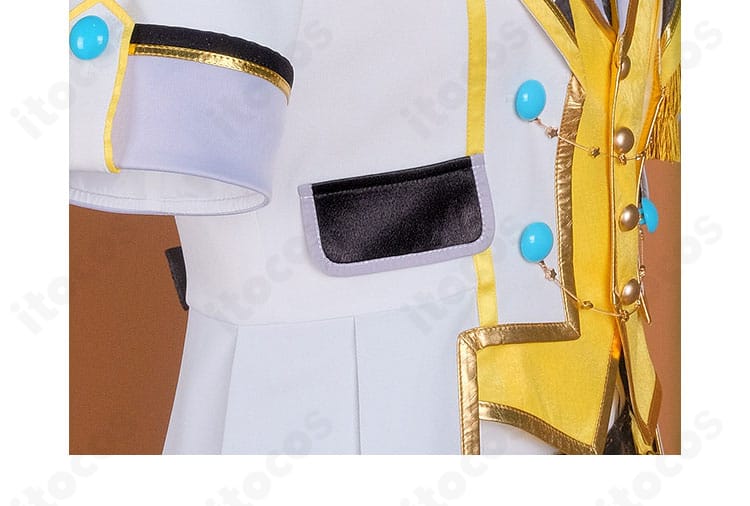 鏡音レン希望のメッセンジャー衣装のジャケット前合わせ装飾