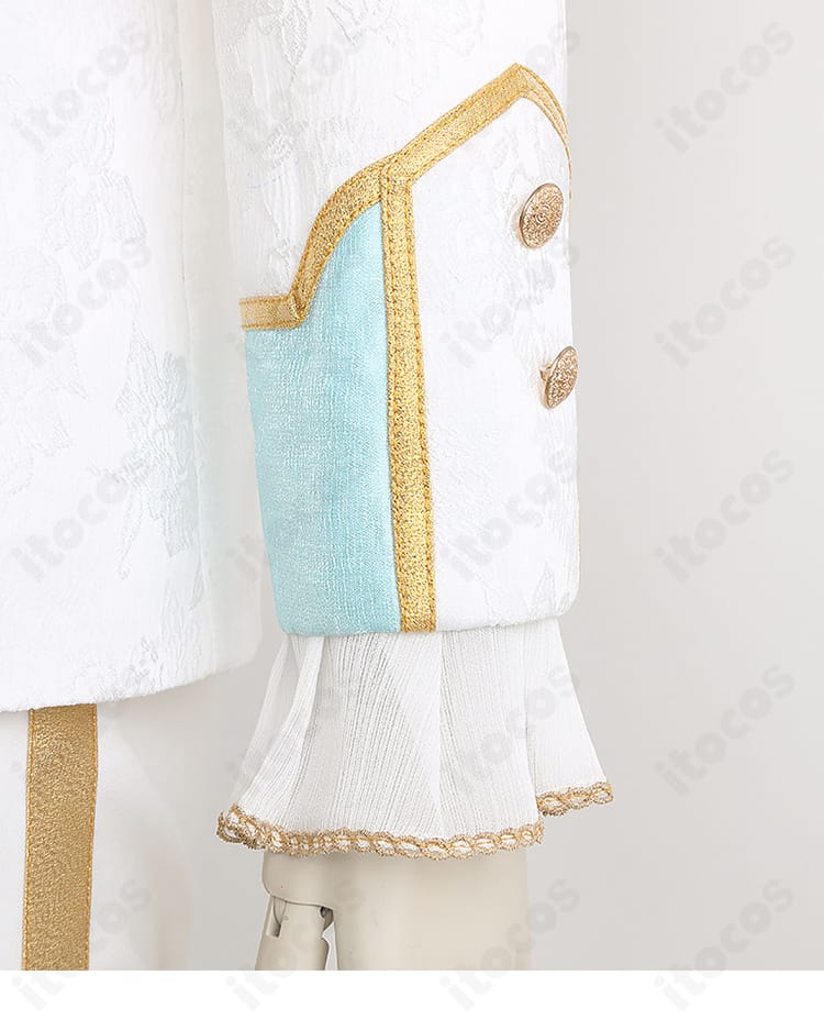 あんさんぶるスターズ!!コスプレ衣装の袖装飾ディテール。ジャケット袖口のゴールド系パーツ