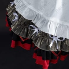 鳴潮・朽葉千咲「墜夢奇境」再現メイド風フリルコスプレ衣装セット - 4枚目の画像（サムネイル）