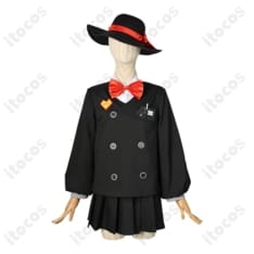Limbus Company ファウスト囚園児風コスプレ衣装｜帽子付き黒学園風セット - 1枚目の画像（サムネイル）