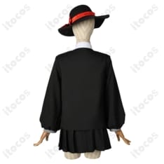 Limbus Company ファウスト囚園児風コスプレ衣装｜帽子付き黒学園風セット - 3枚目の画像（サムネイル）