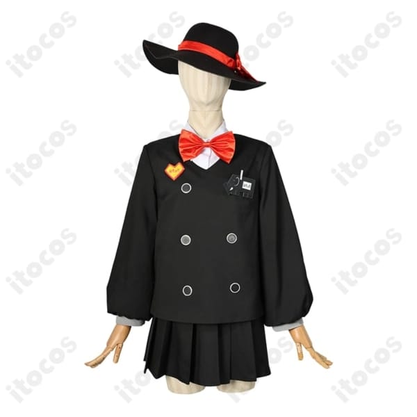 Limbus Company ファウスト囚園児風コスプレ衣装｜帽子付き黒学園風セット