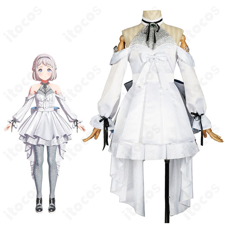 『学園アイドルマスター』葛城リーリヤ、ときめきエモーションの白ワンピースコスプレ衣装イメージ