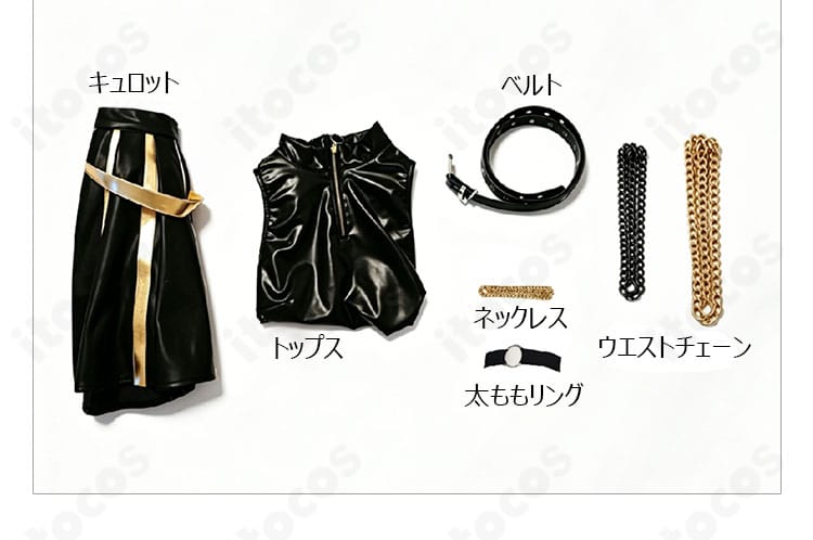 ウマ娘 ドリームジャーニー GOLD WEEKコスプレ衣装のキュロットと付属小物一式