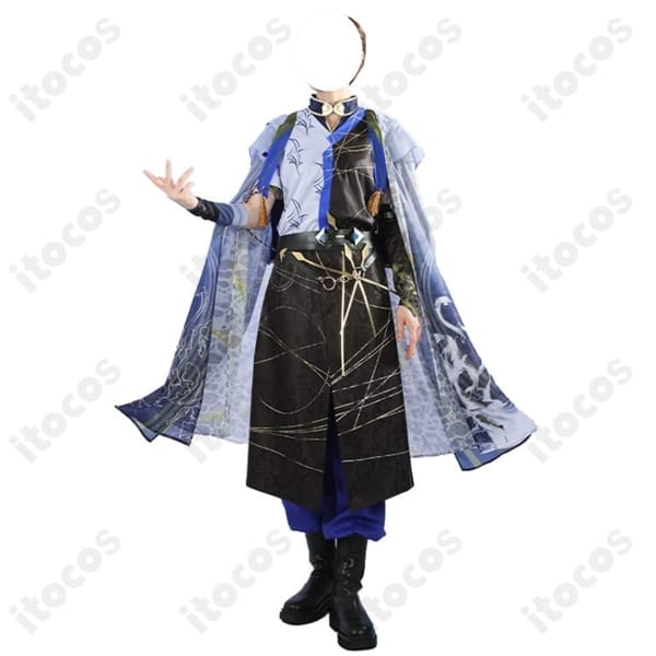 にじさんじ 小柳ロウ通常衣装コスプレ｜クールな高コントラスト造形を楽しむ一着