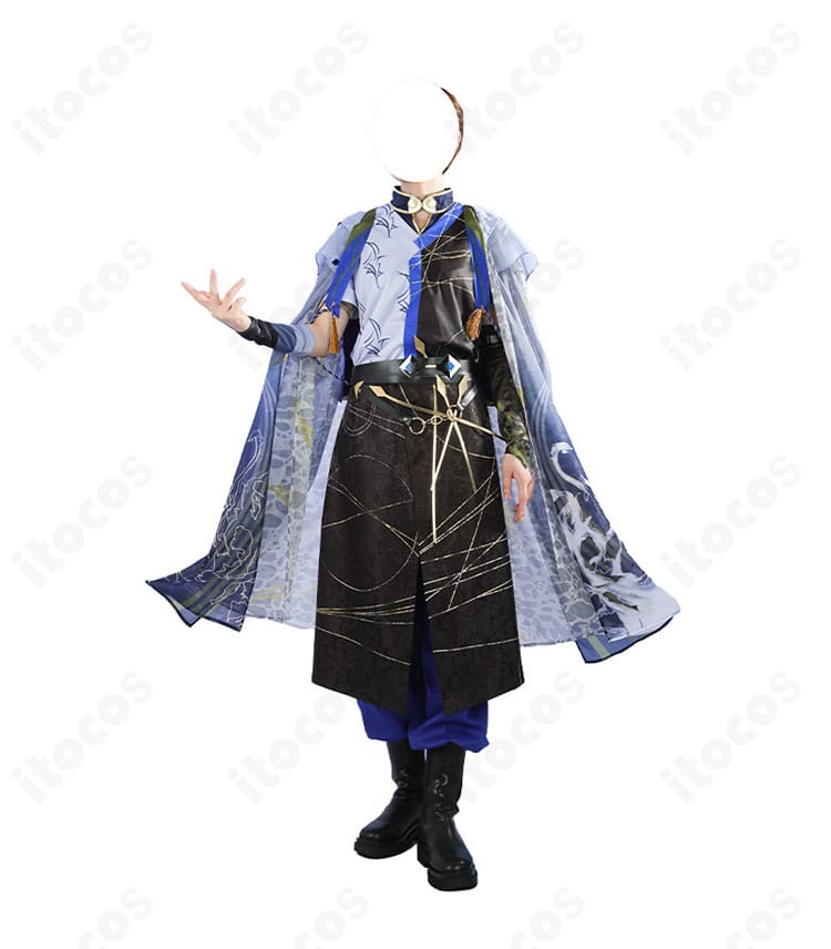 にじさんじ 小柳ロウ通常衣装コスプレ｜クールな高コントラスト造形を楽しむ一着-2