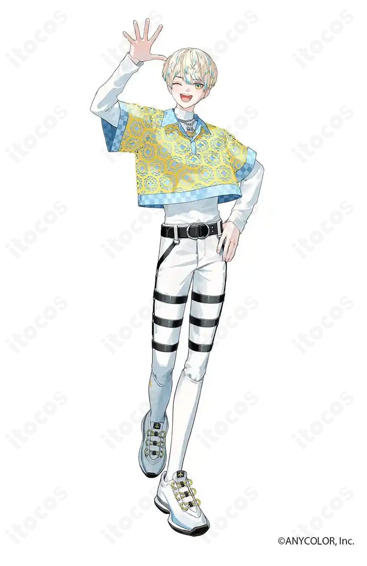 にじさんじ 緋八マナ デフォルト衣装の襟元装飾ディテール