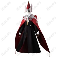 とんがり帽子のアトリエ イースヒース魔警団副団長コスプレ衣装｜赤黒ケープでクールに演出 - 1枚目の画像（サムネイル）