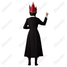 とんがり帽子のアトリエ イースヒース魔警団副団長コスプレ衣装｜赤黒ケープでクールに演出 - 6枚目の画像（サムネイル）
