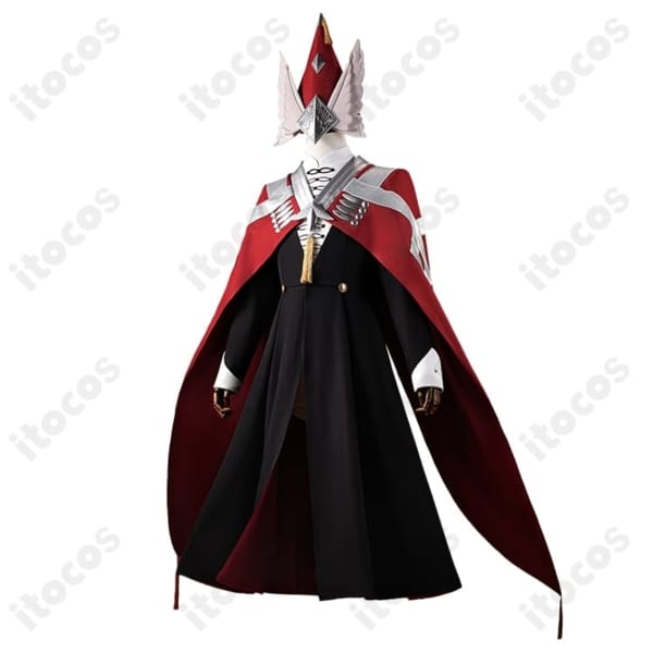 とんがり帽子のアトリエ イースヒース魔警団副団長コスプレ衣装｜赤黒ケープでクールに演出