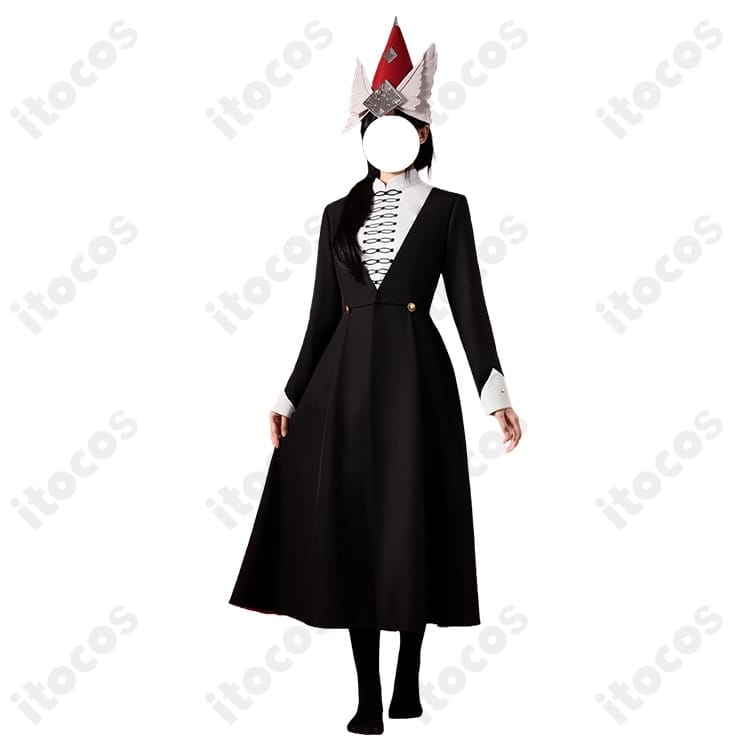 とんがり帽子のアトリエ イースヒース魔警団副団長コスプレ衣装｜赤黒ケープでクールに演出 - 5枚目の画像