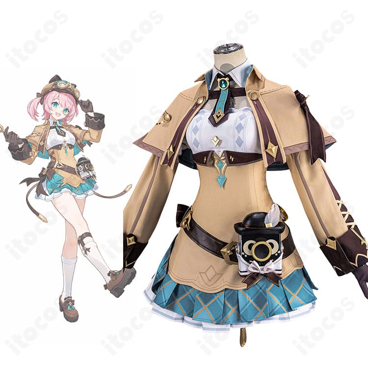 『原神』シャルロット「ハーロック変奏曲」コスプレ衣装のキャラクター着用イメージ