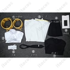Limbus Company ソラのクールなケープ制服コスプレ衣装セット - 8枚目の画像（サムネイル）